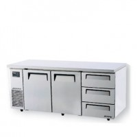 Skipio | 3 Draw 2 Door Fridge With Under Counter Side Prep Table